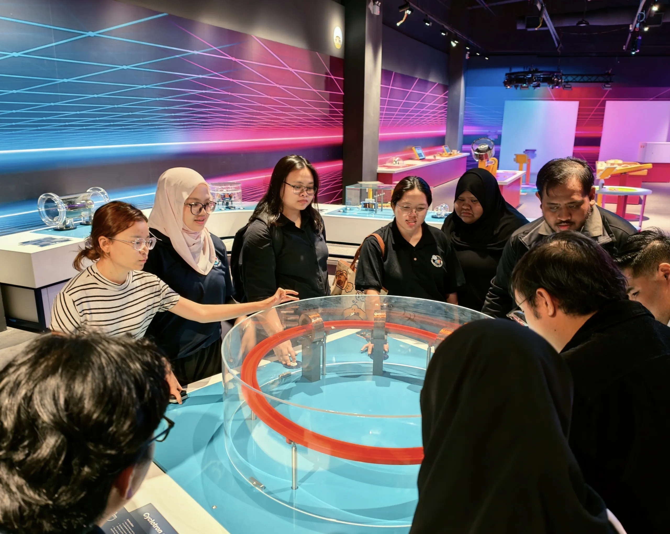 Interactive learning exhibit at SSCiEX